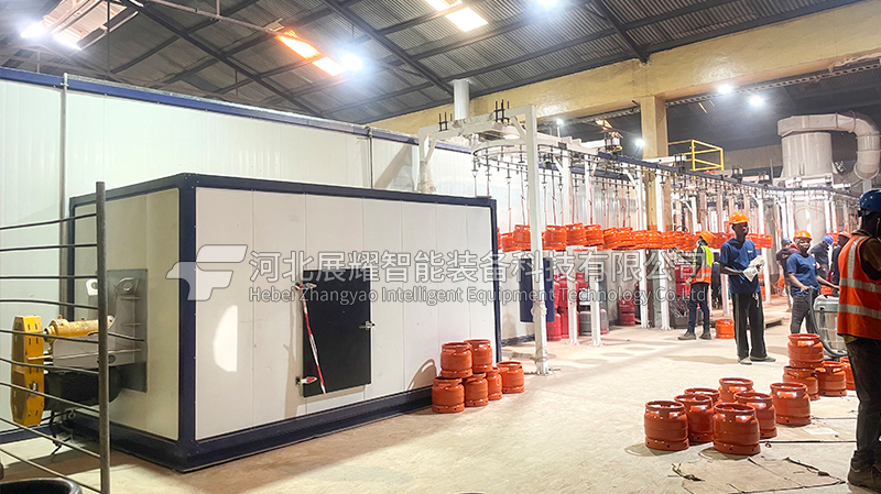 黎巴嫩液化气瓶粉末喷涂生产线